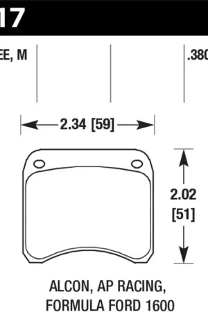Hawk AP Racing CP3696 Blue 9012 Race Brake Pads Popular