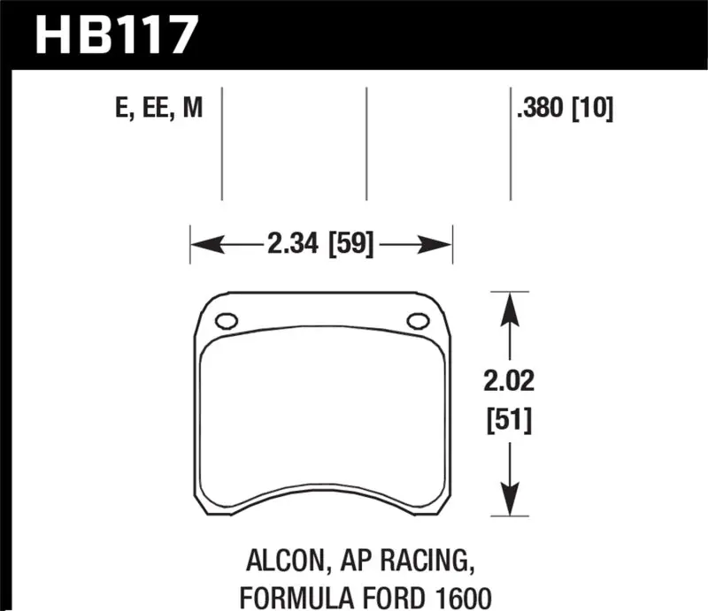 Hawk AP Racing CP3696 Blue 9012 Race Brake Pads Popular