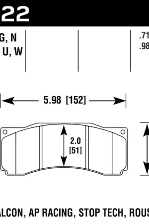 New Arrival Hawk Stoptech ST-60 Caliper DTC-70 Race Brake Pads