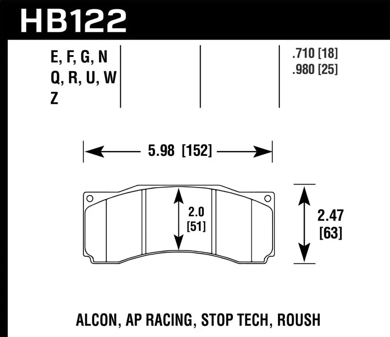 New Arrival Hawk Stoptech ST-60 Caliper DTC-70 Race Brake Pads