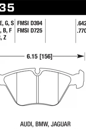 Hawk 91-93 BMW M5/95-02 DTC-70 Race Front Brake Pads Limited Edition