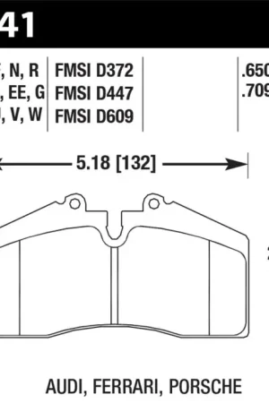 Hawk Audi/Porsche Rear AND ST-40 HP+ Street Brake Pads Buy Direct
