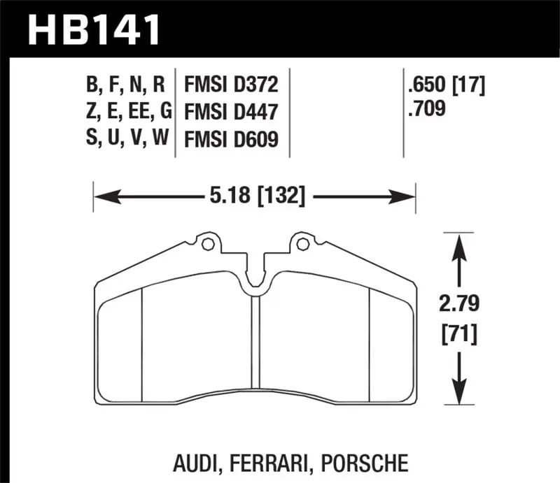 Viral Hawk Audi/Porsche Rear AND ST-40 Performance Ceramic Street Brake Pads