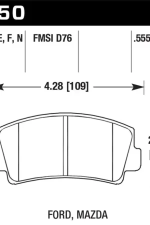 Hawk 79-84 Mazda B2000 / 70-74 RX-2 / 74-78 RX-4 / 79-85 RX-7 Blue 9012 Front Race Brake Pads Buy Today