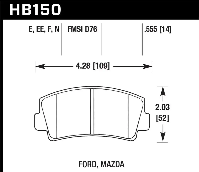 Hawk 79-84 Mazda B2000 / 70-74 RX-2 / 74-78 RX-4 / 79-85 RX-7 Blue 9012 Front Race Brake Pads Buy Today