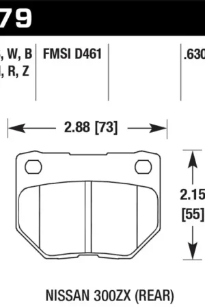 Factory Price Hawk 06-07 WRX DTC-30 Rear Race Pads