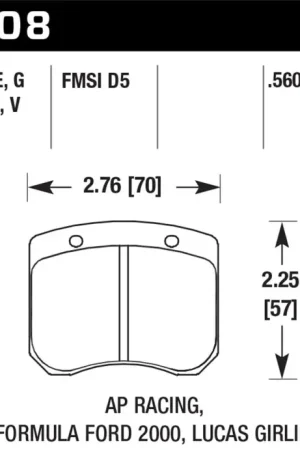Hawk 1984-1986 Alfa Romeo GTV-6 2.5 HPS 5.0 Front Brake Pads Don’t Miss Out