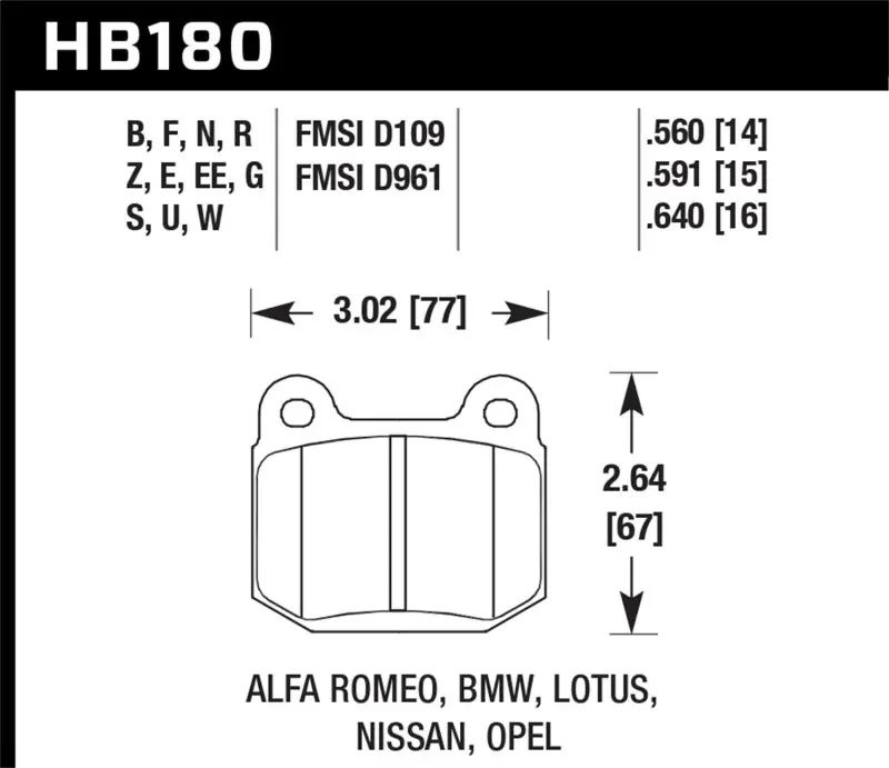 Price Drop Hawk 03-06 Evo / 04-09 STi / 03-07 350z Track Blue 9012 Race Rear Pads