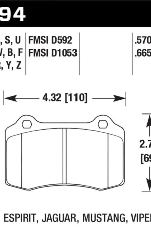 Hawk 2010 Camaro SS DTC-70 Race Rear Brake Pads In Demand