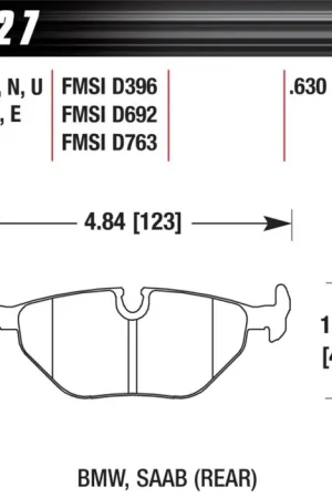 Place Order Hawk 92-98 BMW 318i DTC-30 Race Rear Brake Pads