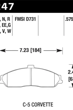 Hawk 04-09 Cadillac XLR / 97-11 Chevrolet Cadillac / 05-06 Pontiac GTO DTC-70 Front Race Brake Pads Mega Sale