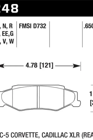 No Minimum Order Hawk 97-12 Corvette/01-04 Z06/05-09 Z51 DTC-30 Race Rear Brake Pads