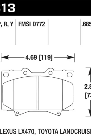 Buy Direct Hawk LTS Street Brake Pads