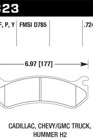 Hawk Chevy / GMC Truck / Hummer LTS Street Rear Brake Pads Wholesale