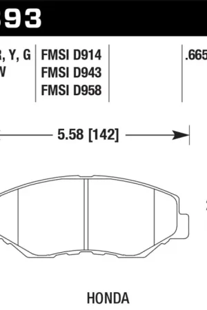 Hawk 03-08 Honda Pilot / 03-11 Honda Element HP+ Street Front Brake Pads Hot Deal