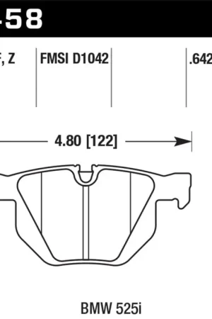 Authentic Hawk 04-06 BMW 525I / 06-07 BMW 525Xi/530Xi / 08-10 528I / 04-07 530I / 08-09 535Xi / 09-10 535i HP