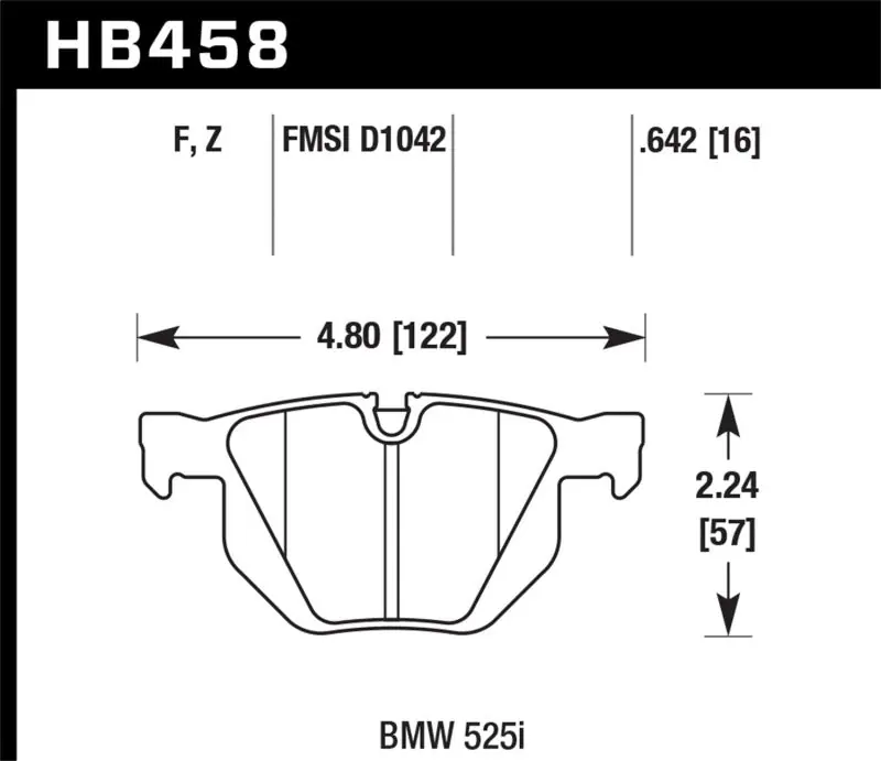 Authentic Hawk 04-06 BMW 525I / 06-07 BMW 525Xi/530Xi / 08-10 528I / 04-07 530I / 08-09 535Xi / 09-10 535i HP