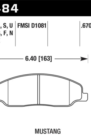 Seasonal Sale Hawk 05-10 Ford Mustang GT & V6 / 07-08 Shelby GT HPS Street Front Brake Pads