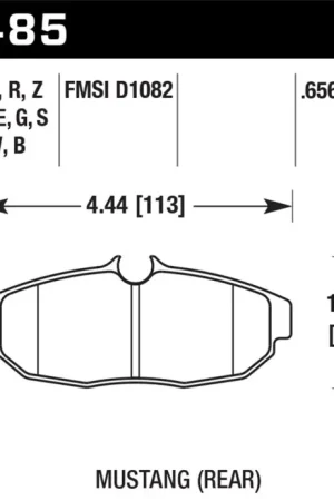 Hawk 07-11 Ford Mustang Shelby GT500 DTC-30 Race Rear Brake Pads Top Pick
