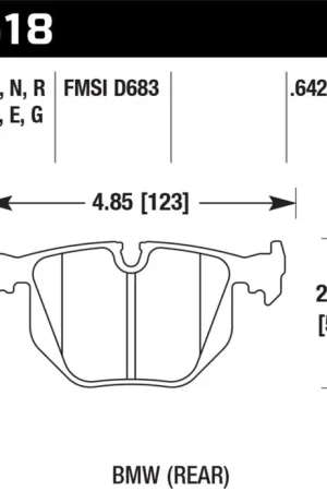 Latest Hawk BMW Rear DTC-70 Race Brake Pads