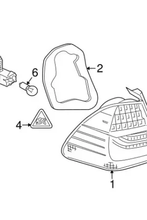 Genuine BMW 63217289435 Tail Light Assembly; Rear Left - BMW Price Cut
