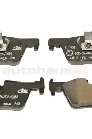 ATE Ceramic 34206873094, LD3859 Brake Pad Set; Rear - BMW Hassle-Free Returns