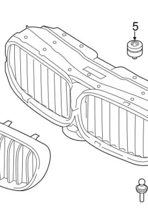 Special Offer Genuine BMW 51137497281 Radiator Shutter Assembly; Upper - BMW