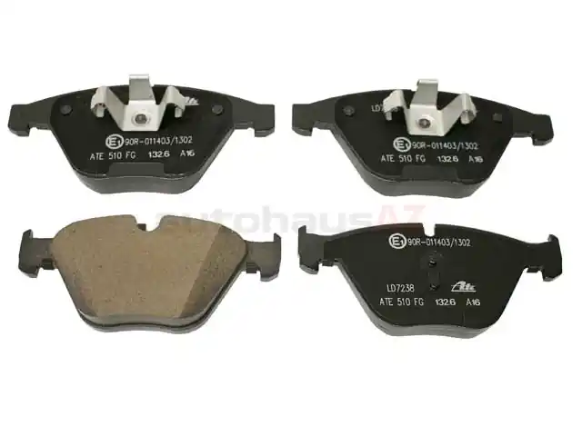 Free Delivery ATE Ceramic 34116794917, LD7238 Brake Pad Set; Front - BMW