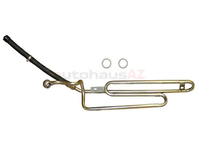 Must Have Rein Automotive 32412228284EC, PSH0186 Power Steering Return Hose; Steering Rack to Fluid Container with Cooling Coil - BMW