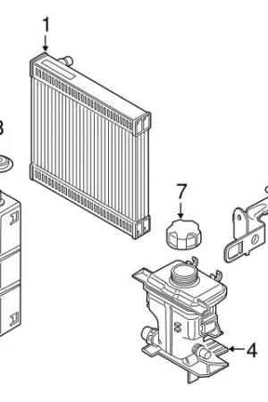Genuine BMW 17118742470 Radiator Mount Bracket; Left, Right - BMW Hassle-Free Returns