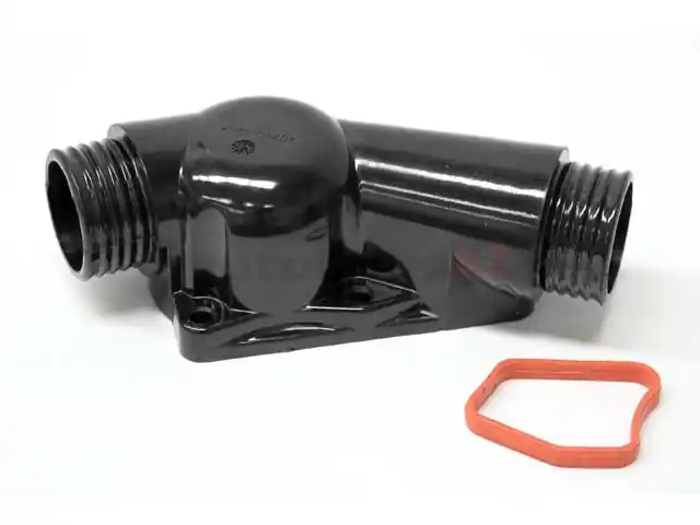 Genuine BMW 11531722531 Thermostat Housing; OE Plastic Version - BMW Low Price
