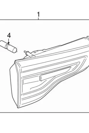 Grab Now Genuine BMW 63219853379 Back Up Lamp Assembly; Rear Left - BMW