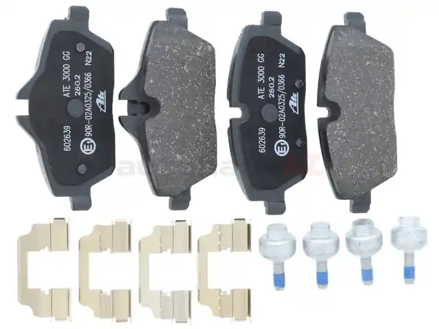 Same Day Shipping ATE 34106884267, 602639 Brake Pad Set; Front - BMW