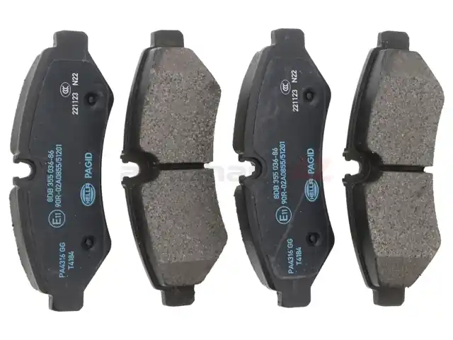 Hella Pagid 9104207300, 355036861 Brake Pad Set; Rear - Mercedes Holiday Sale
