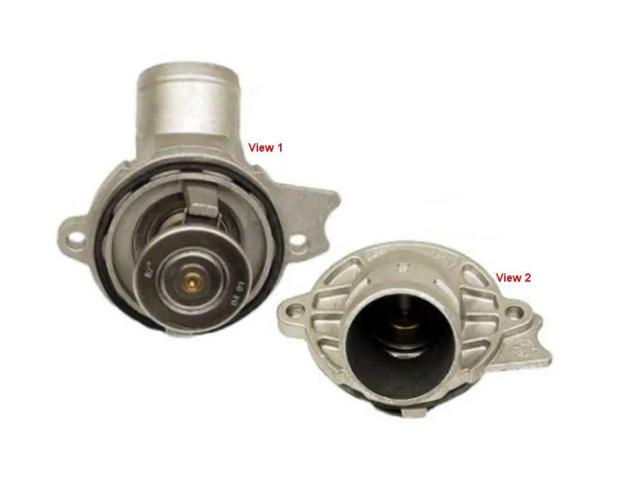 Luxury Wahler 1122030275, 428187D Thermostat; 87 Degree C; With Housing and Gasket - Mercedes