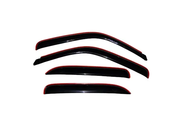 AVS 194304 Ventvisor Deflector; Smoke; In-Channel; 4 pc. Popular