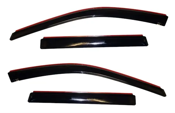 AVS 194252 Ventvisor Deflector; Smoke; In-Channel; 4 pc. Crafted