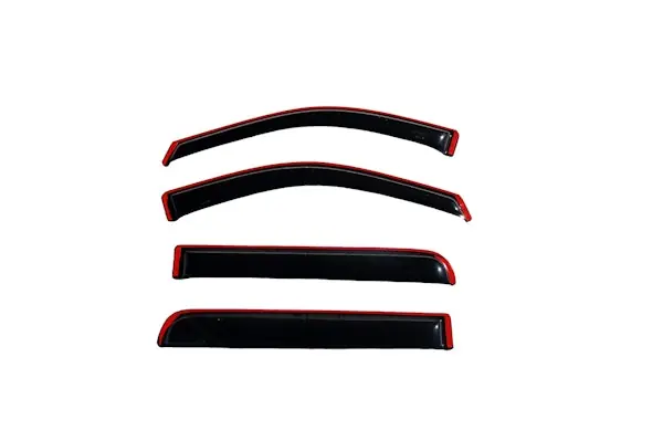 AVS 194443 Ventvisor Deflector; Smoke; In-Channel; 4 pc. Premium