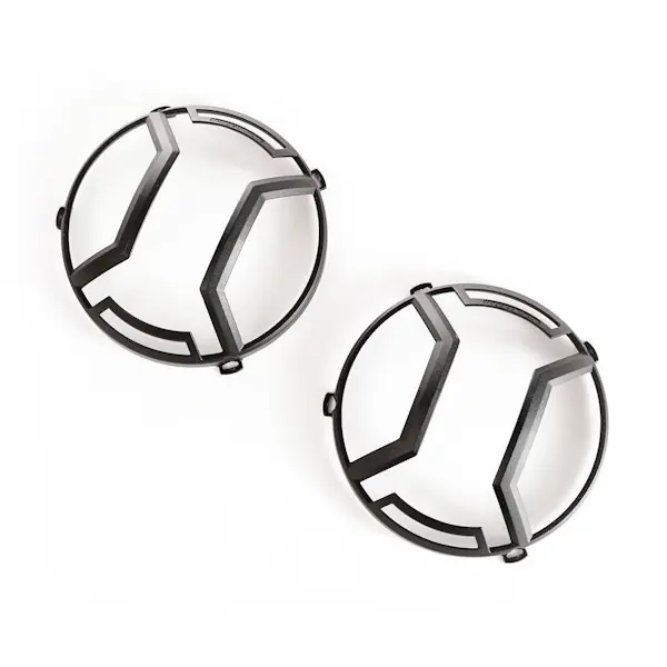 Rugged Ridge 11230.12 Elite Headlight Euro Guards; Txt.Blk; 07-17 Jeep Wrangler JK/JKU Professional Grade