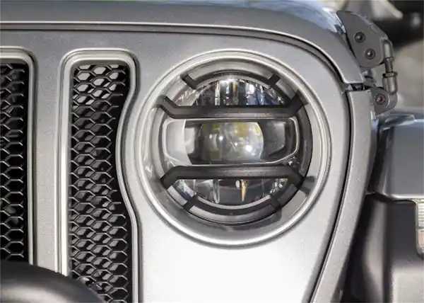 Fresh Stock Rugged Ridge 11230.21 Elite Headlight Guards, Black