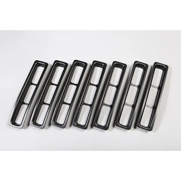 Rugged Ridge 11306.03 Grille Inserts; Black; 97-06 Jeep Wrangler TJ Super Sale