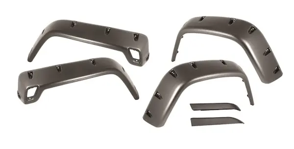 Exclusive Rugged Ridge 11630.10 6 Piece All Terrain Fender Flare Kit, 6 inch