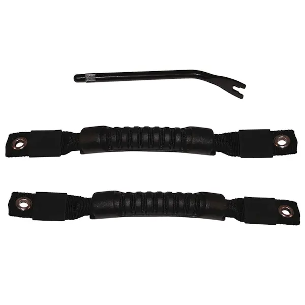 Rugged Ridge 11826.01 Door Pull Straps; Black; 97-06 Jeep Wrangler TJ Big Sale
