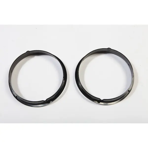 Luxury Rugged Ridge 12419.23 Black Headlight Bezels; 97-06 Jeep Wrangler TJ