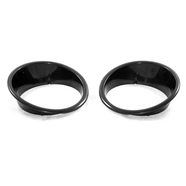 Brand New Rugged Ridge 12419.25 Headlight Bezels; Black; 07-17 Jeep Wrangler JK