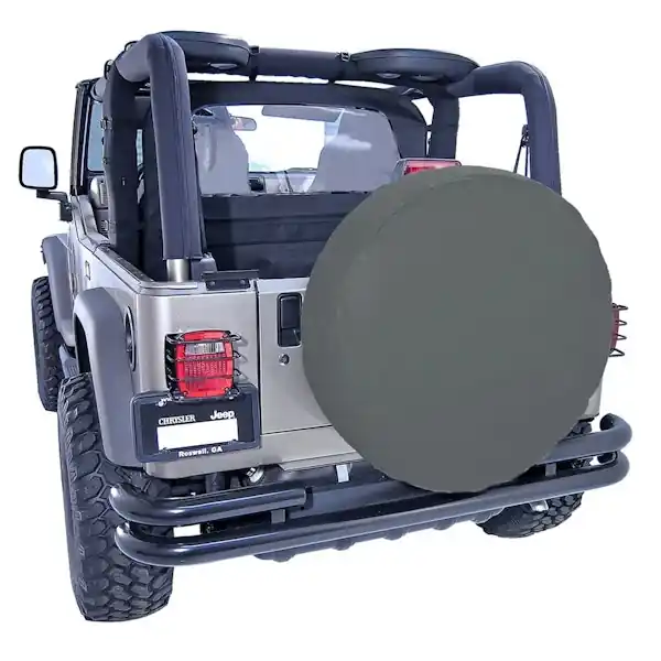 Money Back Guarantee Rugged Ridge 12801.35 27-29 Inch Tire Cover; Black Diamond