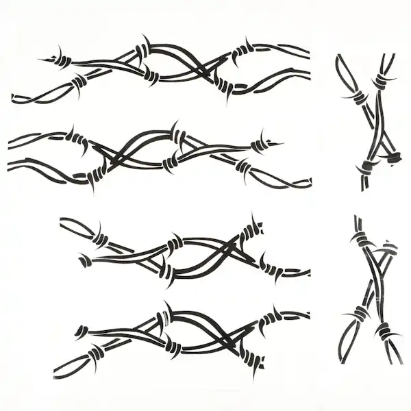 Rugged Ridge 12300.32 Side Decals; Pair; Barbed Wire; 07-17 Jeep Wrangler JK No Minimum Order