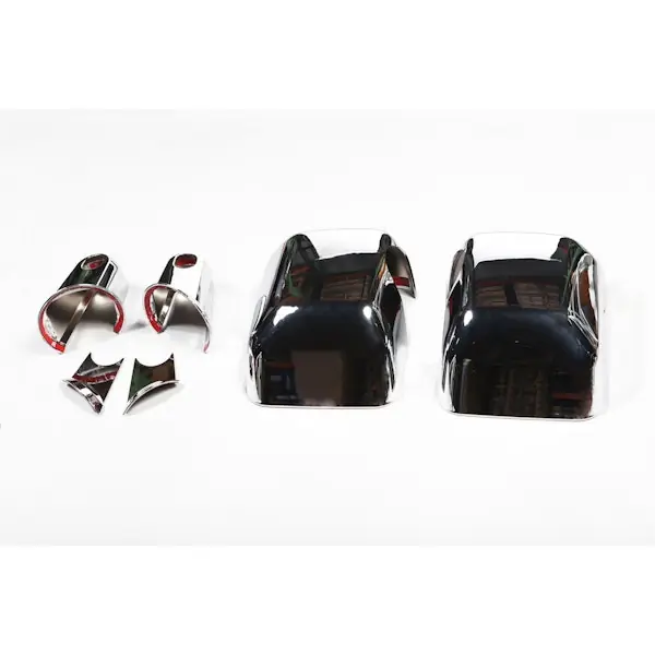 Final Sale Rugged Ridge 13311.03 4 Piece Mirror/Arm Cover Kit, Chrome