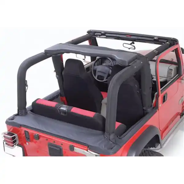 Warranty Included Rugged Ridge 13611.15 Full Roll Bar Cover Kit; 92-95 Jeep Wrangler YJ