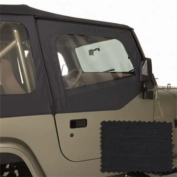 Rugged Ridge 13713.35 Upper Soft Door Kit, Black Diamond Luxury
